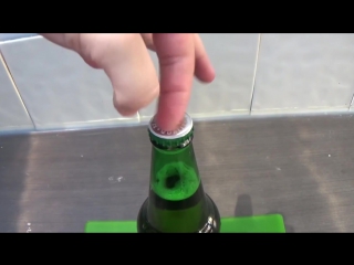 opening beer